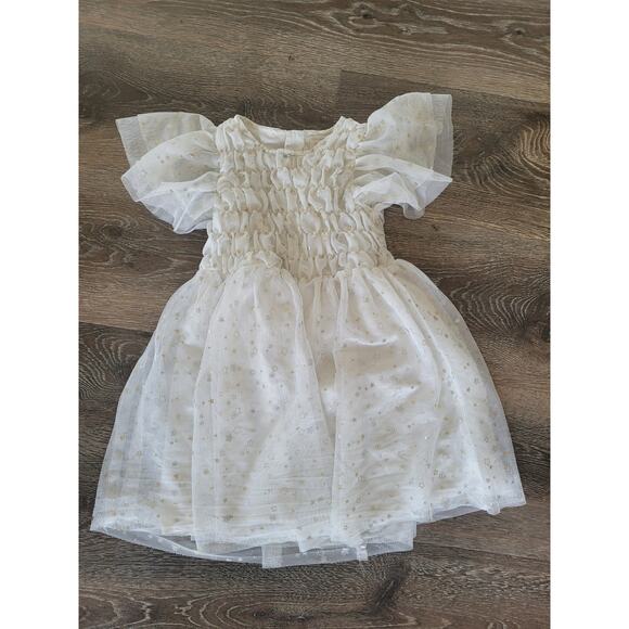 Cat & Jack White Starry Kids Formal Dress - Picture 1 of 4